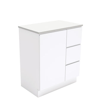 Fingerpull Floor Standing Gloss White Cabinet