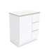 Fingerpull Floor Standing Gloss White Cabinet