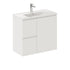 Siska Slim White Wall-Hung Vanity Including Ceramic Top