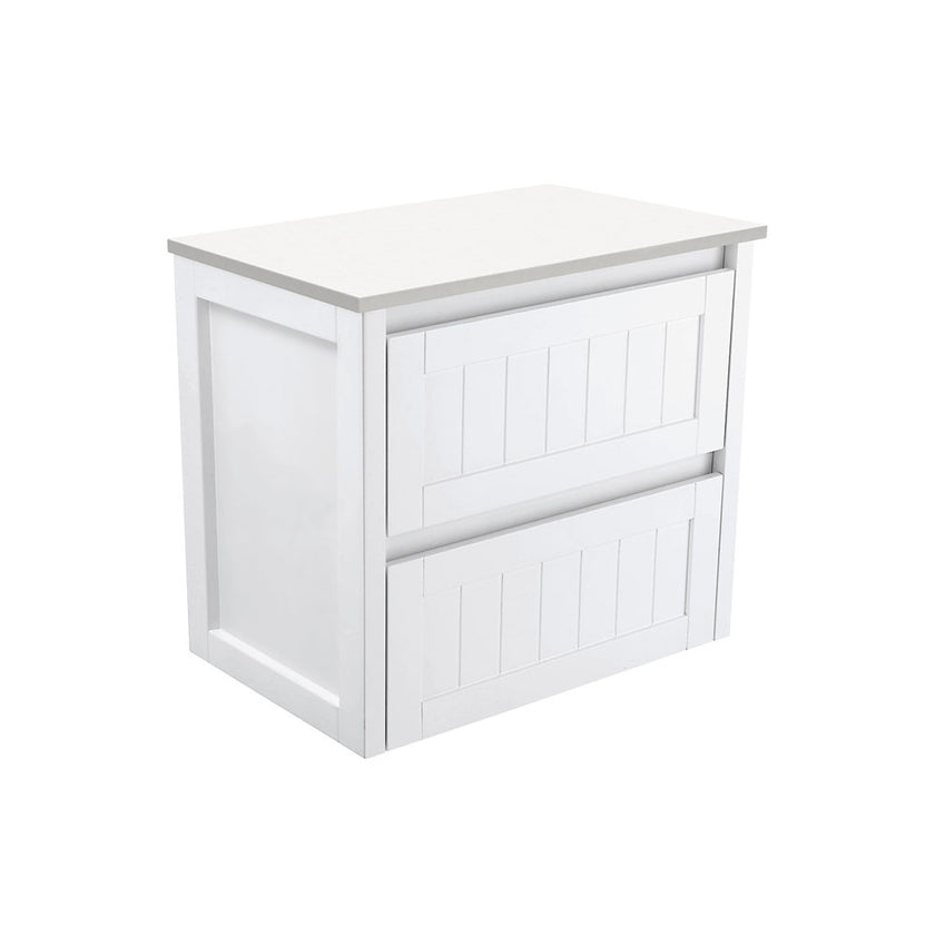 Hampton Satin White Wall Hung Cabinet