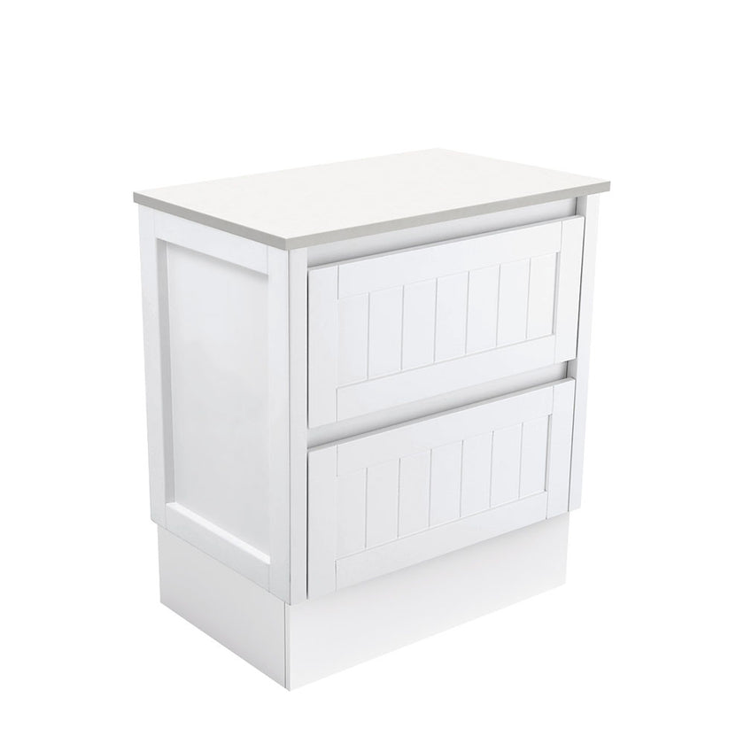 Hampton Floor Standing Satin White Cabinet