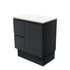 Fingerpull Floor Standing Satin Black Cabinet