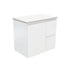 Fingerpull Wall Hung Satin White Cabinet