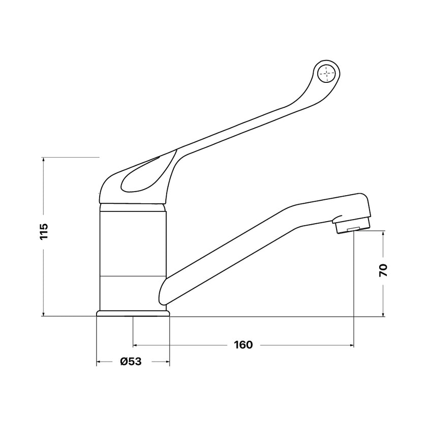 Cayenne Care Swivel Basin Mixer