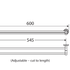 Kaya Double Towel Rail