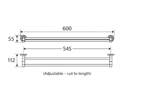 Kaya Double Towel Rail