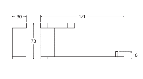 Empire Slim Toilet Roll Holder