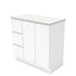 Fingerpull Floor Standing Gloss White Cabinet
