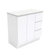 Fingerpull Floor Standing Gloss White Cabinet