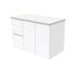 Fingerpull Wall Hung Gloss White Cabinet