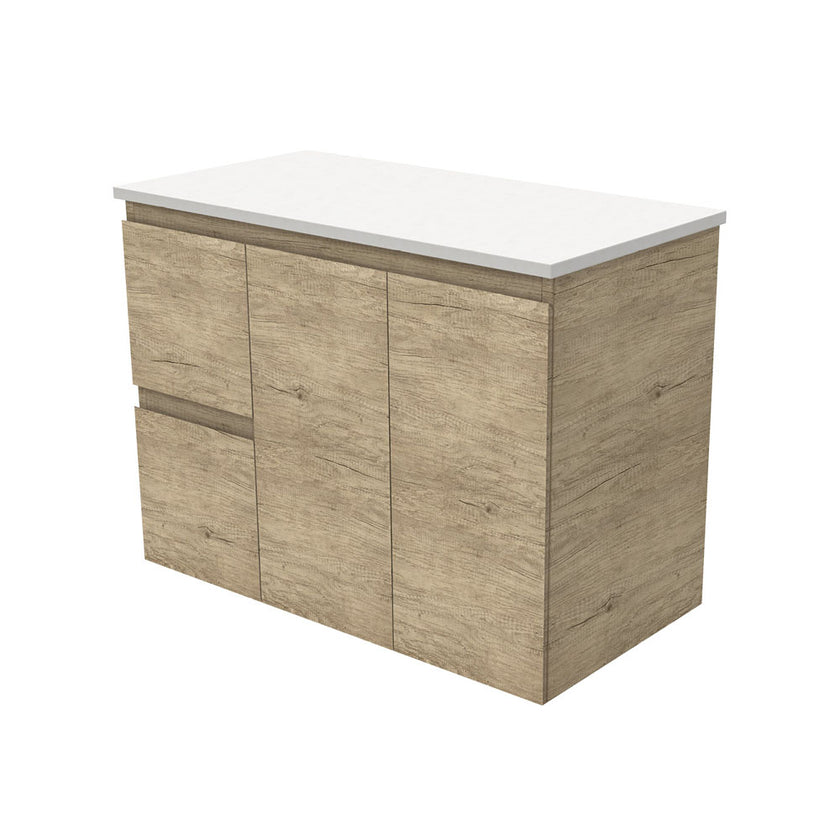 Edge Scandi Oak Wall Hung Cabinet