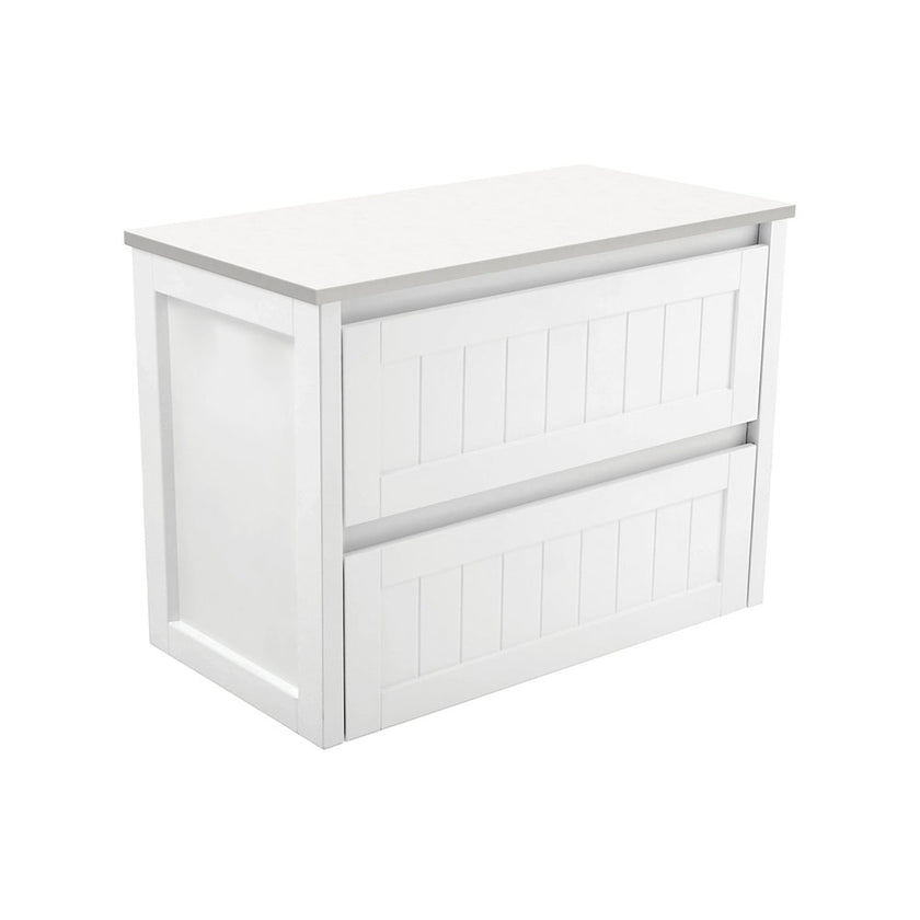 Hampton Satin White Wall Hung Cabinet