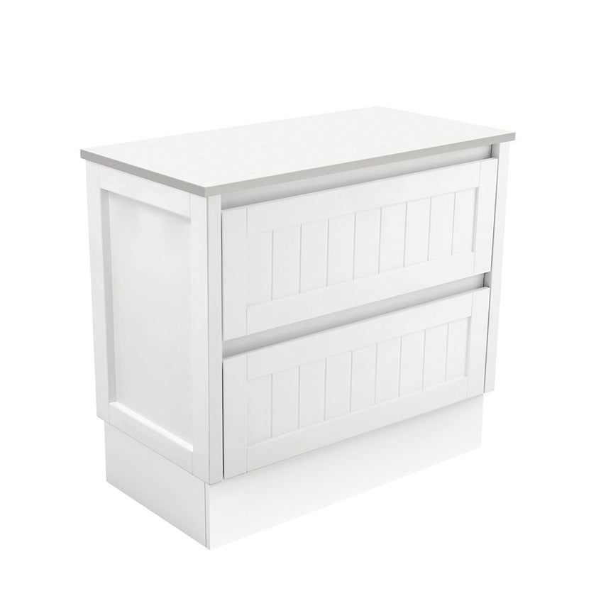 Hampton Floor Standing Satin White Cabinet