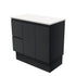 Fingerpull Floor Standing Satin Black Cabinet