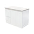 Fingerpull Wall Hung Satin White Cabinet