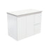 Fingerpull Wall Hung Satin White Cabinet