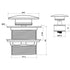 Bath Dome Pop Up Waste 40mm With Pullout Centre