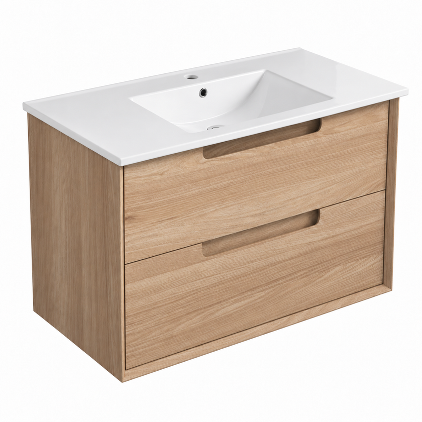 Ainsley Wall Hung Vanity with Ceramic Top