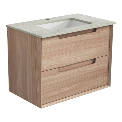 Ainsley Wall Hung Vanity Including Stone Top and Undermount Basin