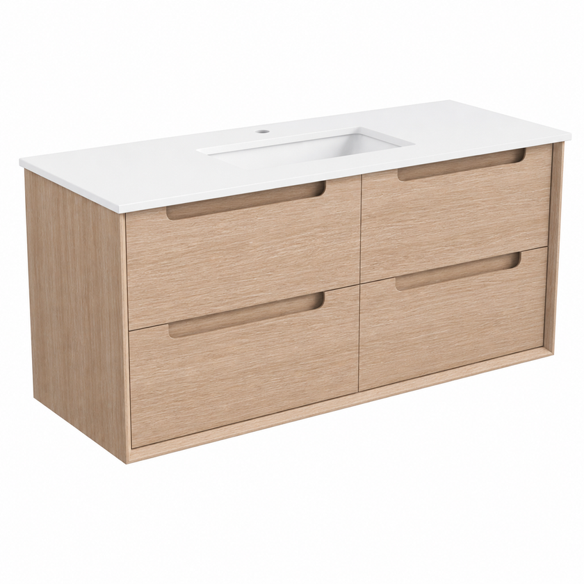 Ainsley Wall Hung Vanity with Ceramic Top