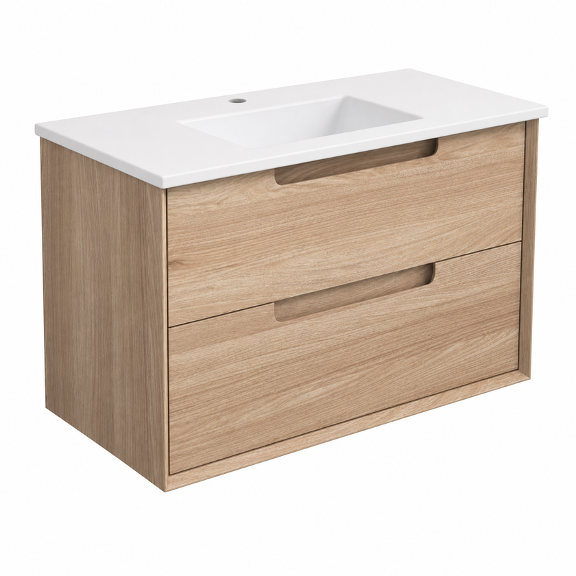 Ainsley Wall Hung Vanity with Ceramic Top