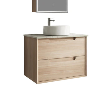 Ainsley Wall Hung Vanity Including Flat Stone Top