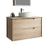 Ainsley Wall Hung Vanity Including Flat Stone Top