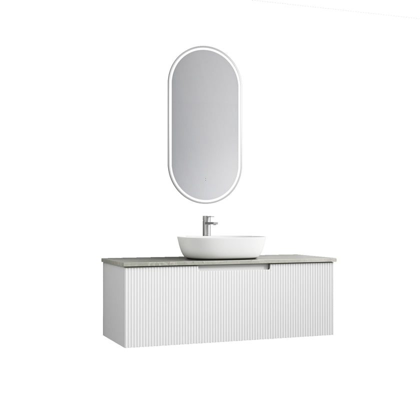 Perla Wall Hung Mark 2 Vanity Including Flat Stone Top