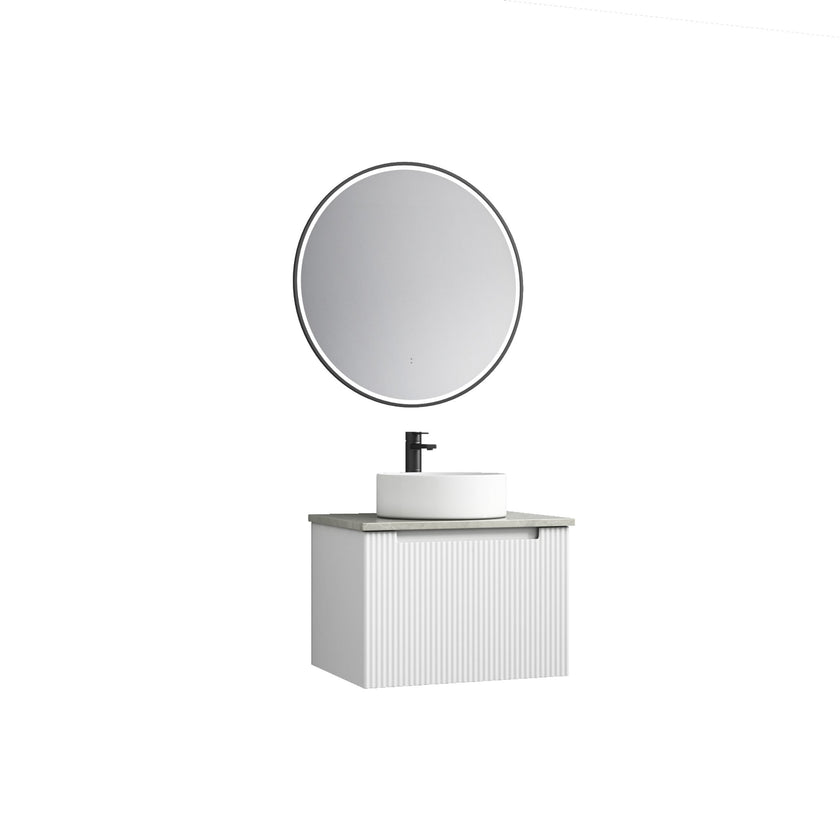 Perla Wall Hung Mark 2 Vanity Including Flat Stone Top