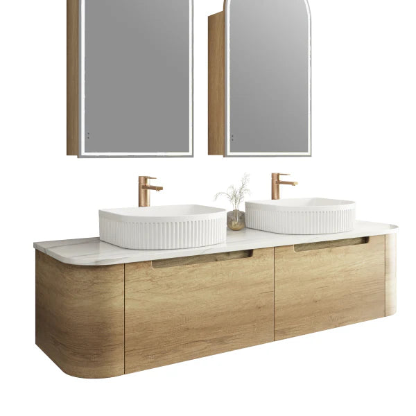 Carita Wall Hung Vanity Including Stone Top