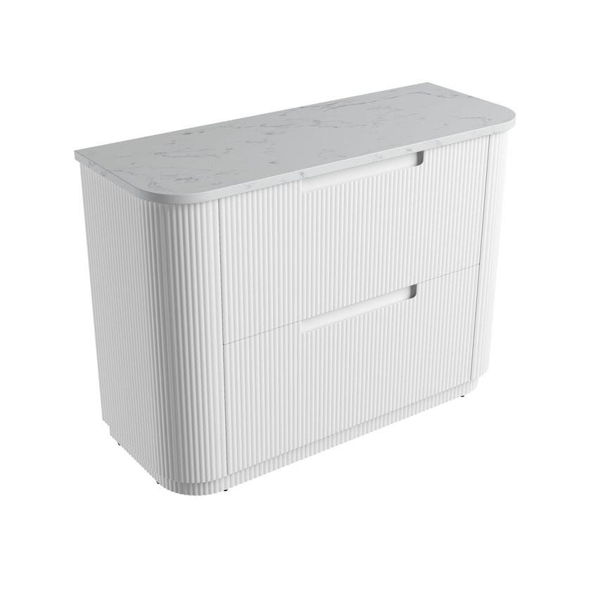 Curva Floor Standing Vanity Including Stone Top
