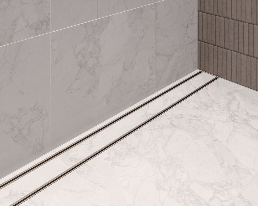 Hayman Aluminium Tile in Channel Drain 21mm