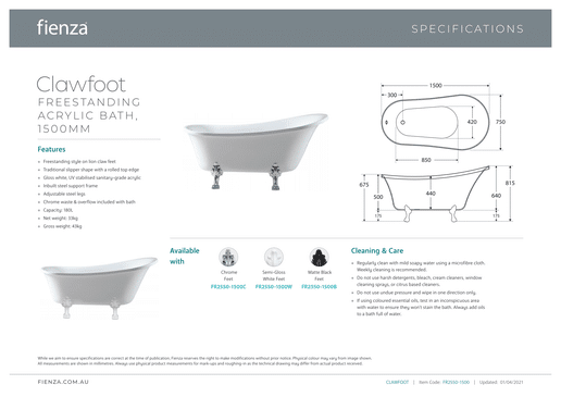 Clawfoot Bath