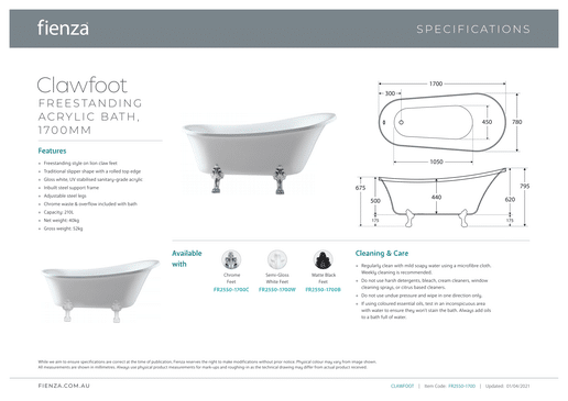 Clawfoot Bath