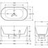 Eleanor Fluted Freestanding Acrylic Bath