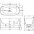 Eleanor Fluted Freestanding Acrylic Bath
