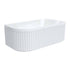 Eleanor Fluted Corner Left Hand Acrylic Bath