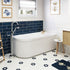Eleanor Fluted Corner Left Hand Acrylic Bath