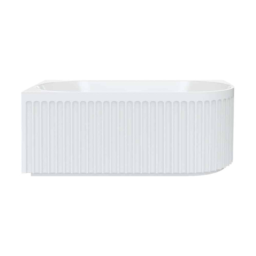 Eleanor Fluted Corner Right Hand Acrylic Bath