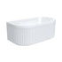 Eleanor Fluted Back To Wall Acrylic Bath