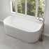 Eleanor Fluted Back To Wall Acrylic Bath