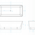 Galaxy Square Freestanding Bath