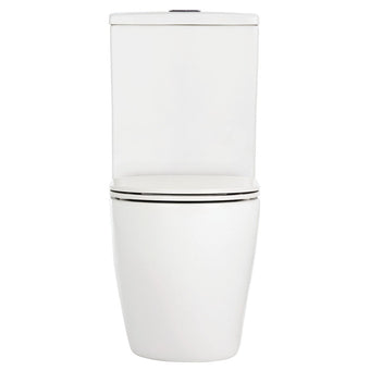Koko Tornado Back To Wall Toilet Suite with Slim Seat, Gloss White