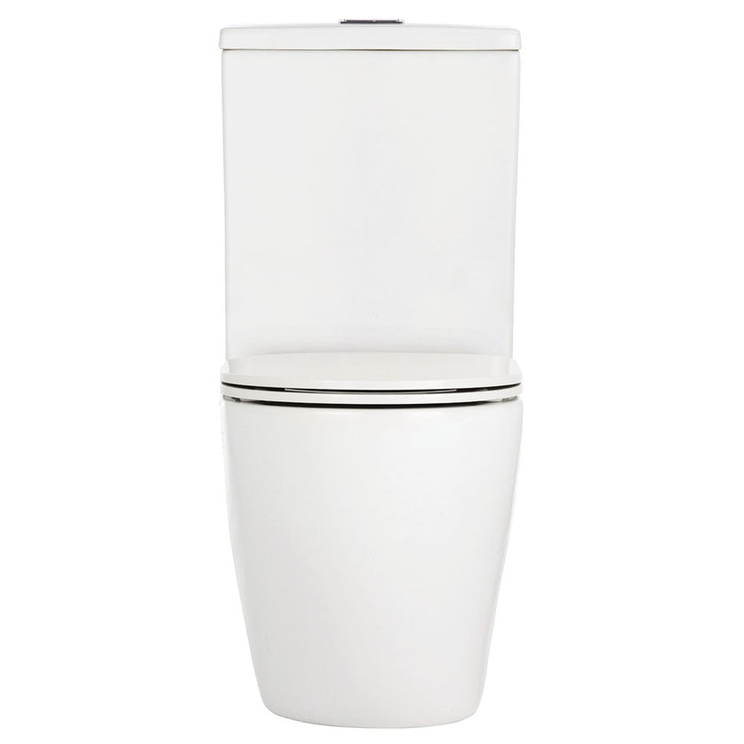 Koko Tornado Back To Wall Toilet Suite with Slim Seat, Gloss White