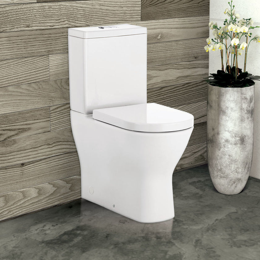 Delta Nano Glaze Back To Wall Extra Height Toilet