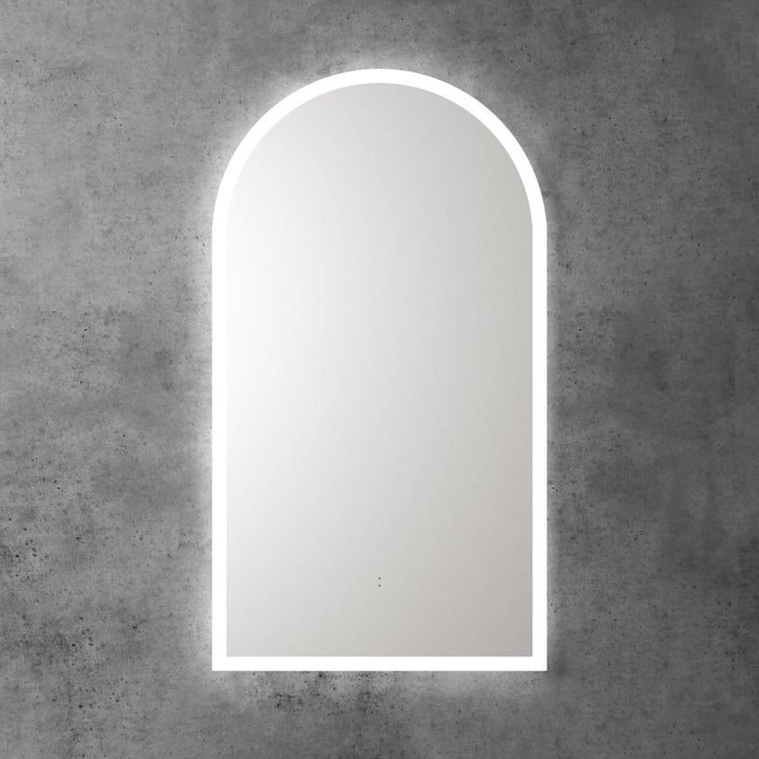 LED Canterbury Framed Arch Mirror
