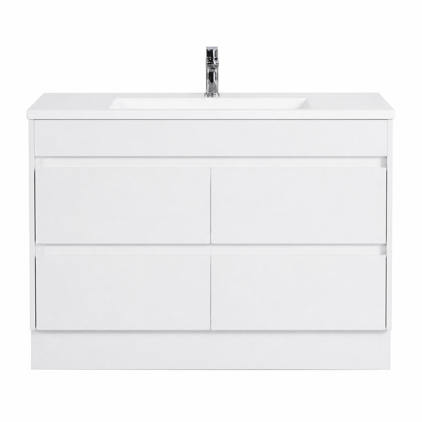 Leona Floor Standing Vanity with Ceramic Top
