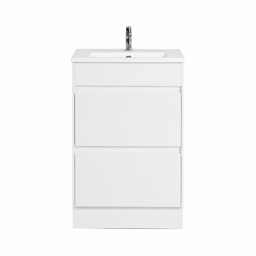 Leona Floor Standing Vanity with Ceramic Top