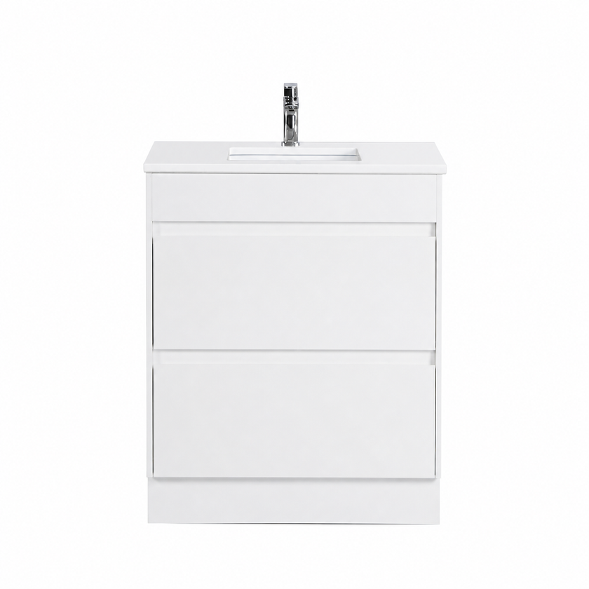 Leona Floor Standing Vanity with Ceramic Top
