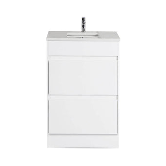 Leona Floor Standing Vanity Including Stone Top and Undermount Basin